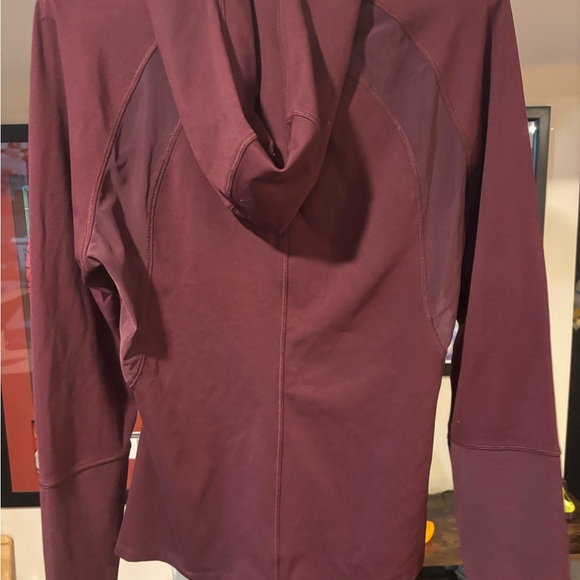 Yogalicious Maroon Long Sleeve Hoodie - Picture 2 of 3